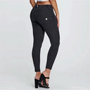 WRUP Denim - Mid Rise - Petite Length - Black + Black Stitching