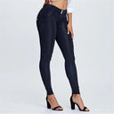 WRUP Denim - Mid Rise - Full Length - Black + Black Stitching