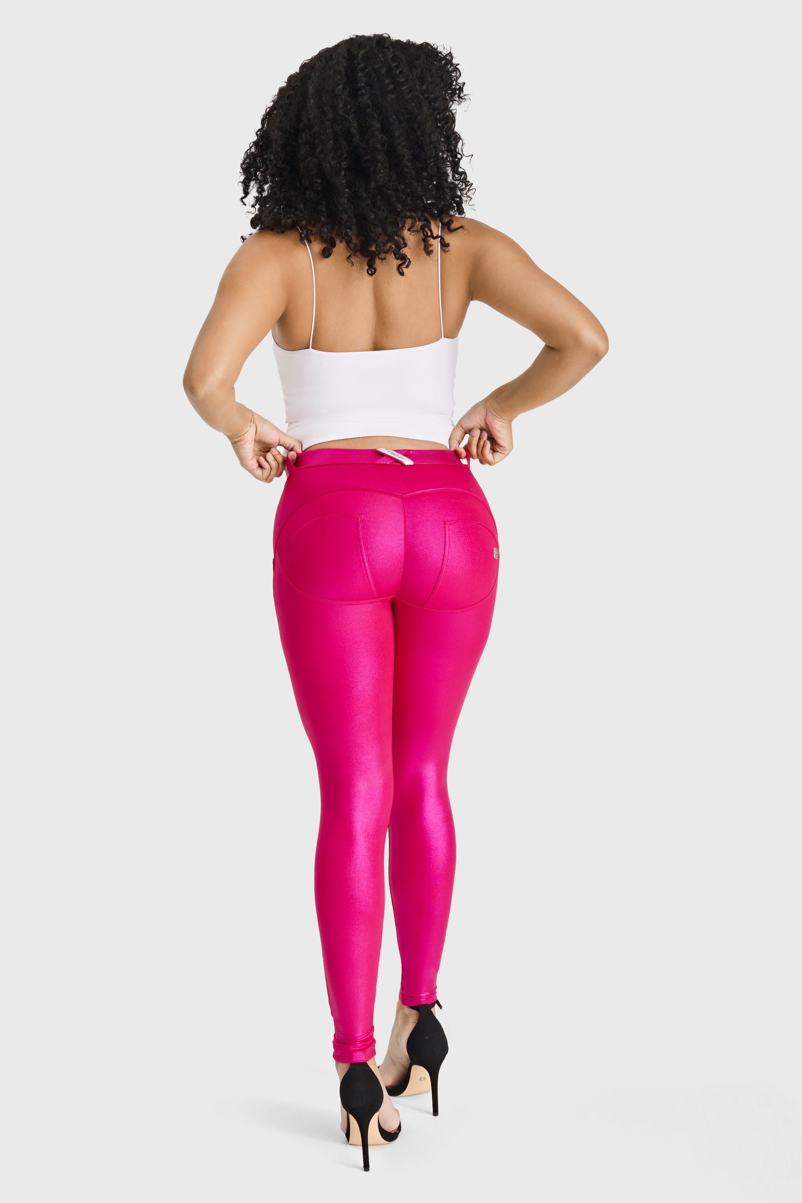 WR.UP® Disco Pants - Mid Rise - Full Length - Hot Pink 3