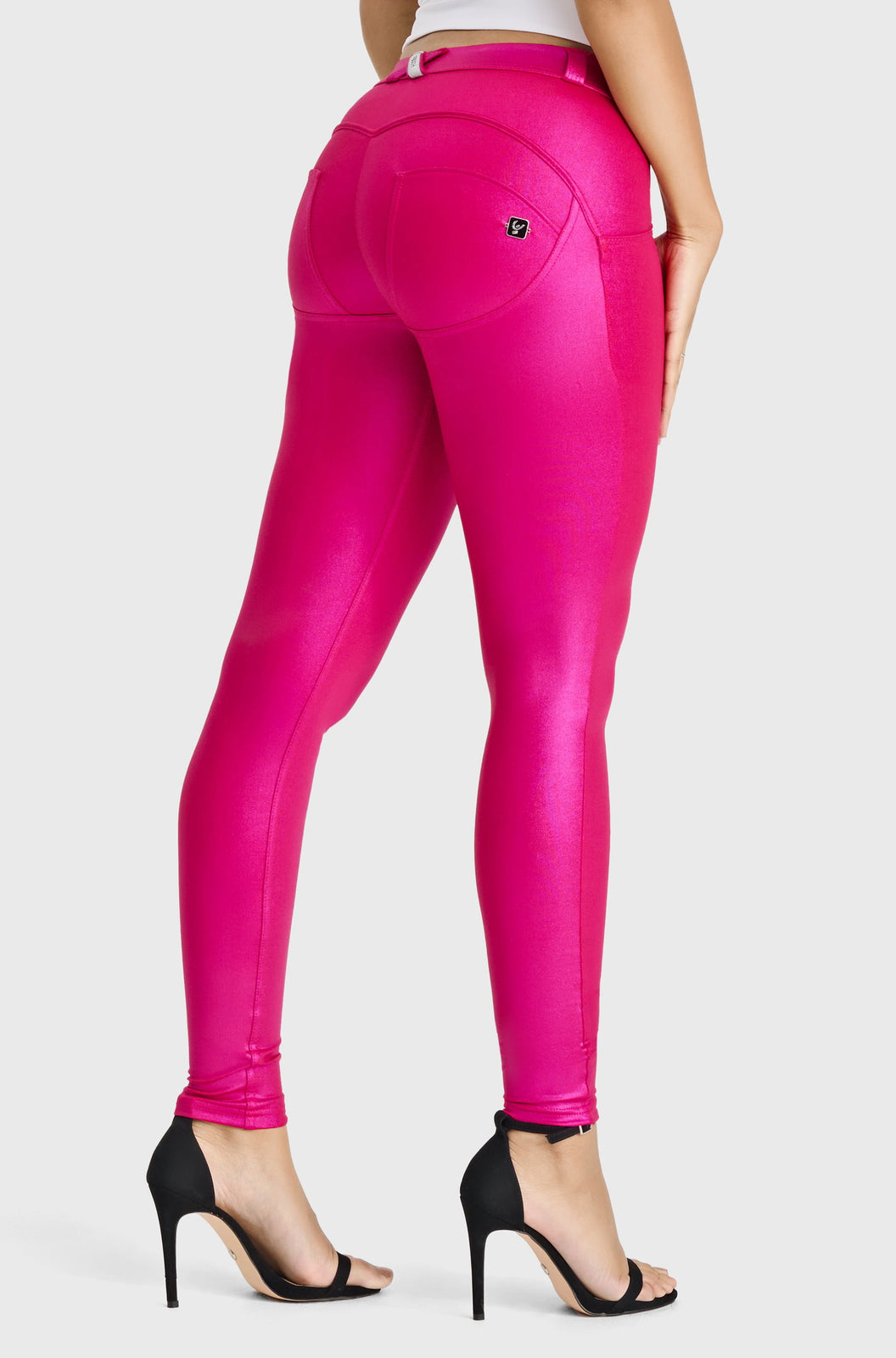 WR.UP® Disco Pants - Mid Rise - Full Length - Hot Pink