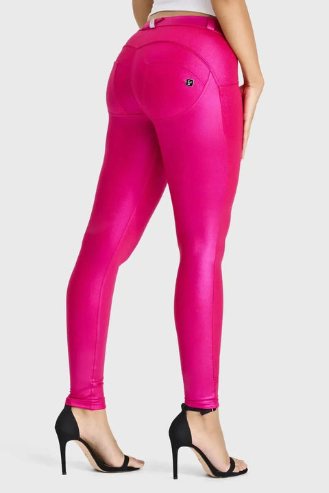 WRUP Disco Pants - Mid Rise - Full Length - Hot Pink WRUP Disco Pants - Mid Rise - Full Length - Hot Pink