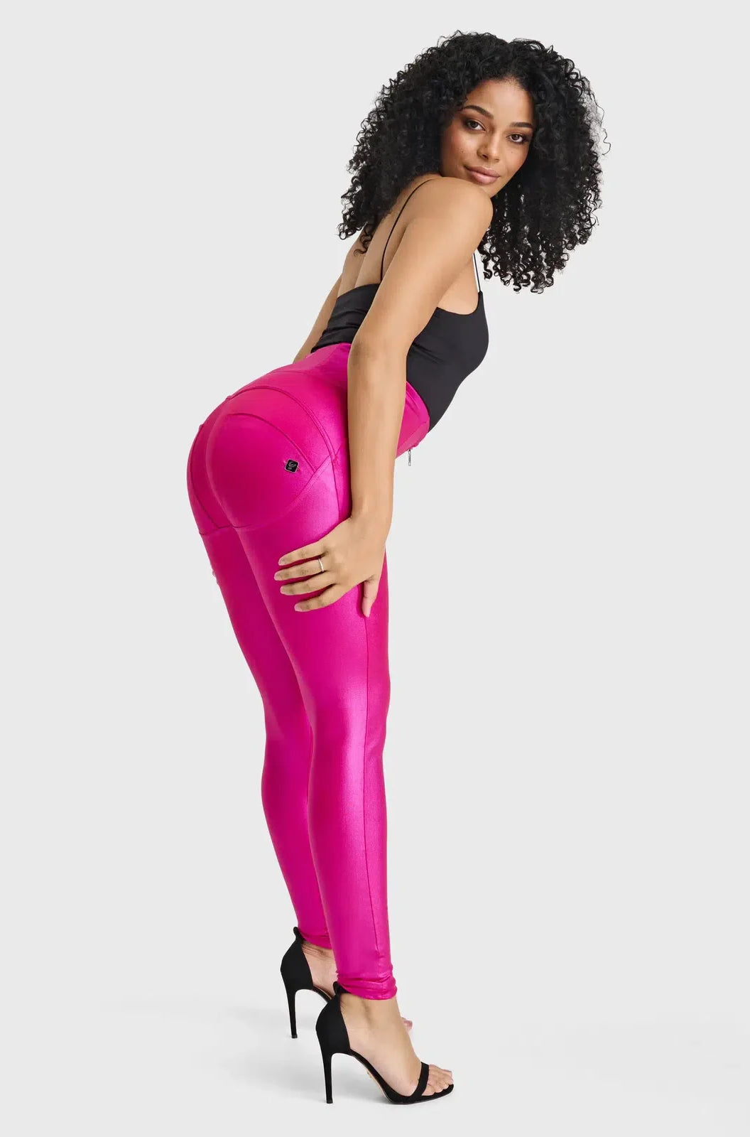 WR.UP® Disco Pants - Super High Waisted - Full Length - Hot Pink