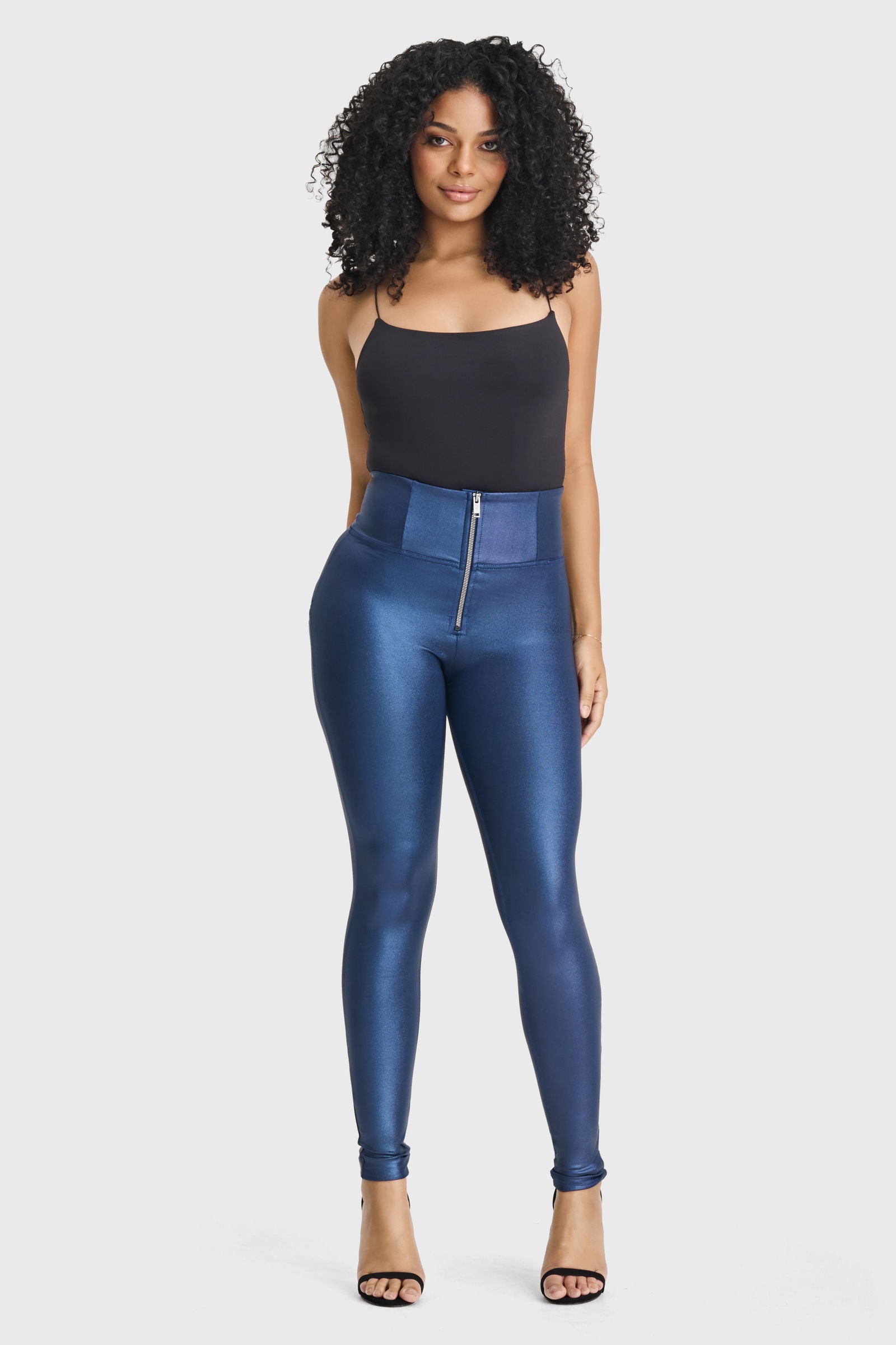 WR.UP® Disco Pants - Super High Waisted - Full Length - Navy Blue 3