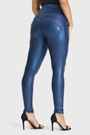 WRUP Disco Pants - Super High Waisted - Full Length - Navy Blue