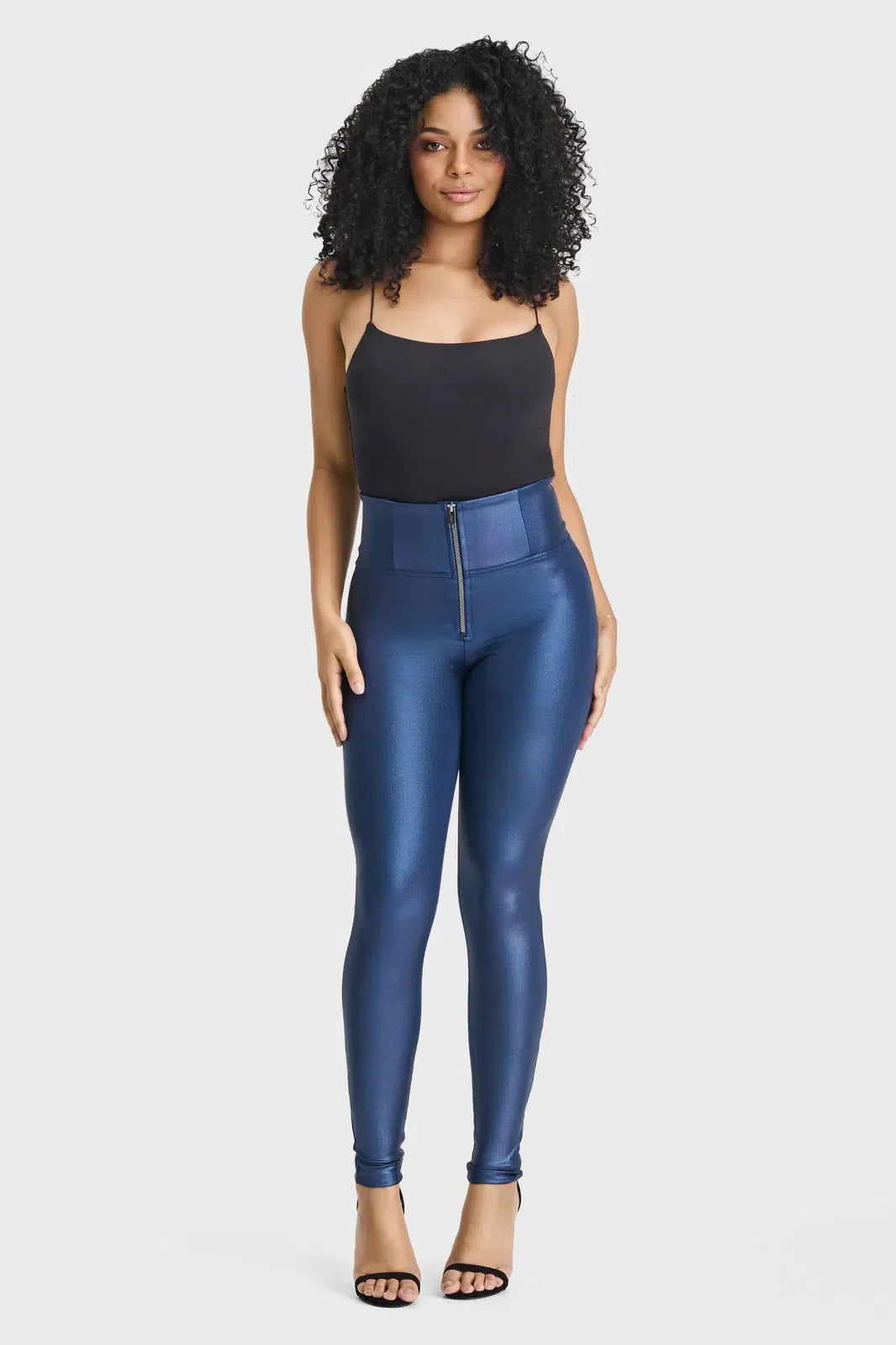 WR.UP® Disco Pants - Super High Waisted - Full Length - Navy Blue 1