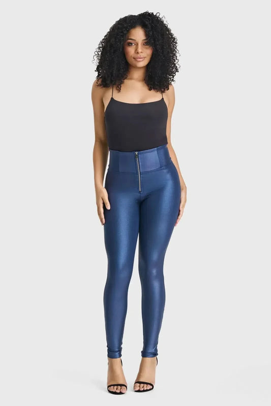 WRUP Luxe Shimmer - Super High Waisted - Full Length - Navy Blue