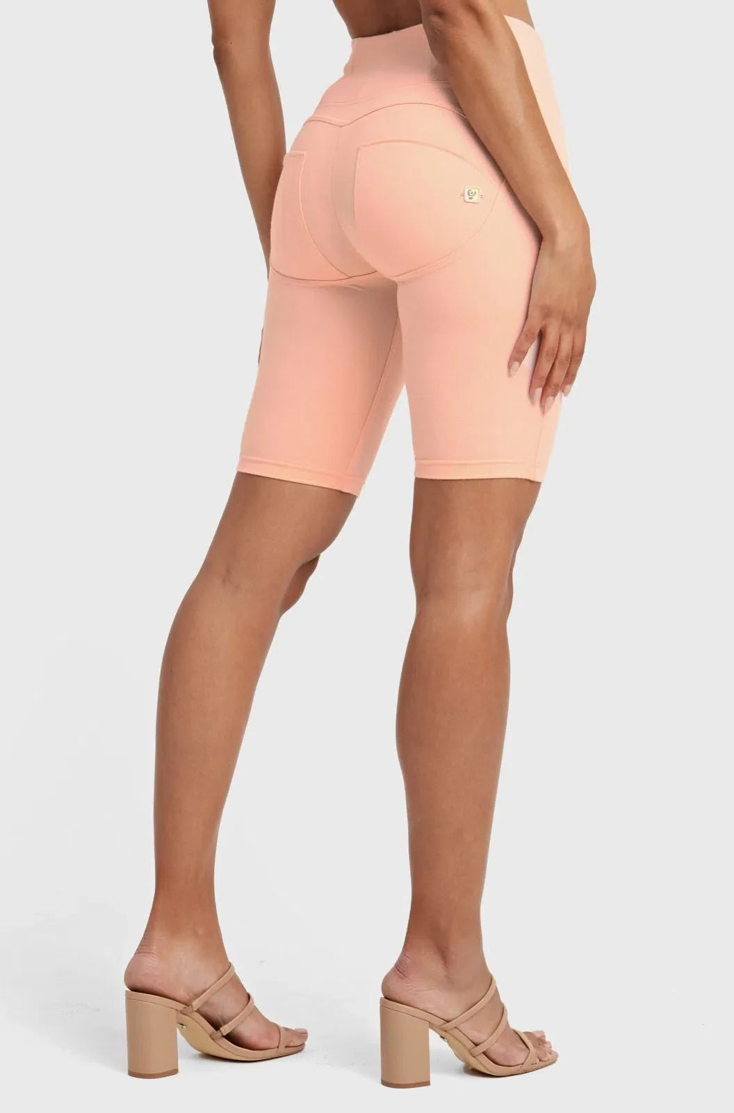 WRUP Drill Limited Edition - High Waisted - Biker Shorts - Peach