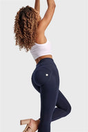 WRUP Fashion - High Waisted - Petite Length - Navy Blue
