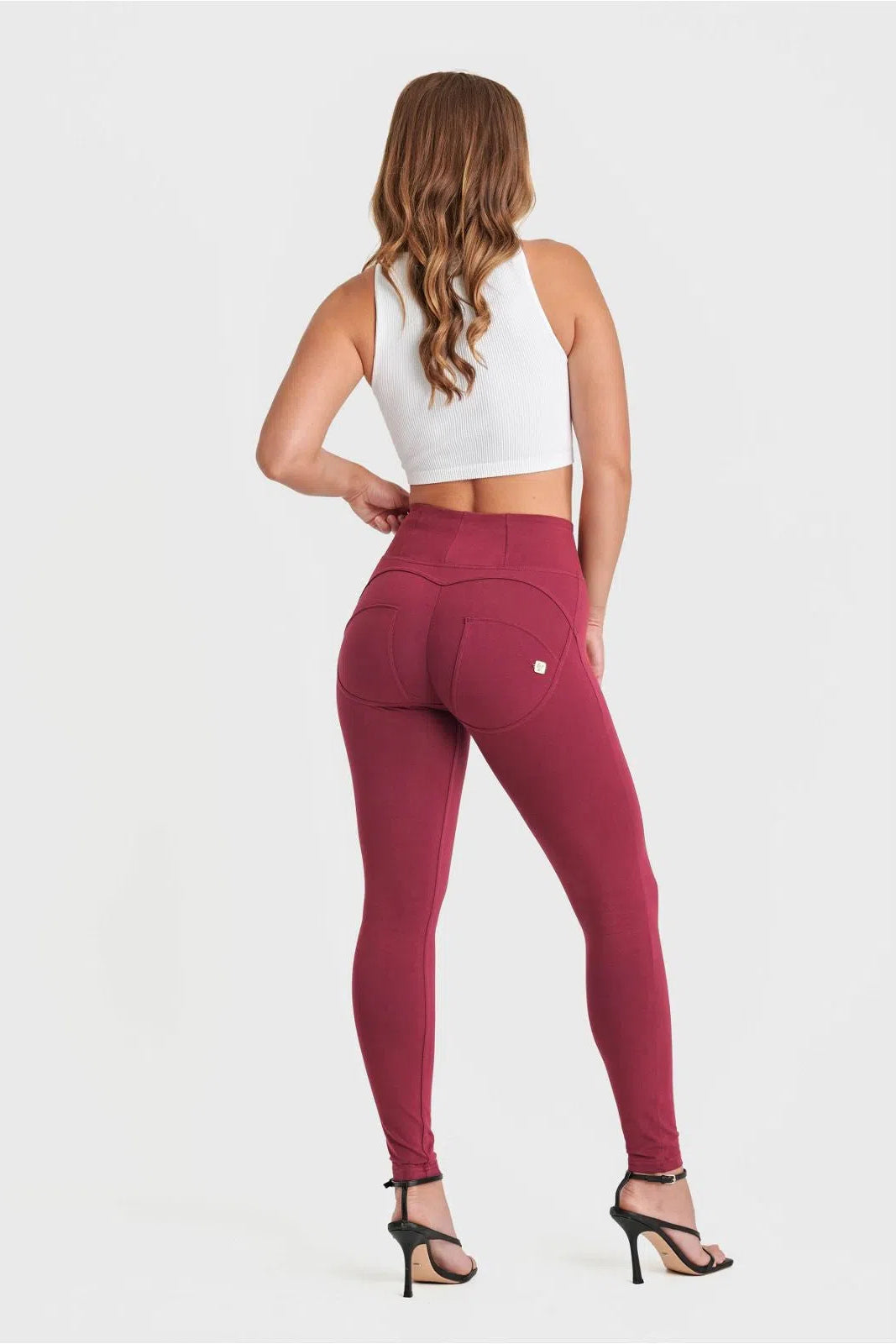 WR.UP® Fashion - High Waisted - Full Length - Burgundy 2