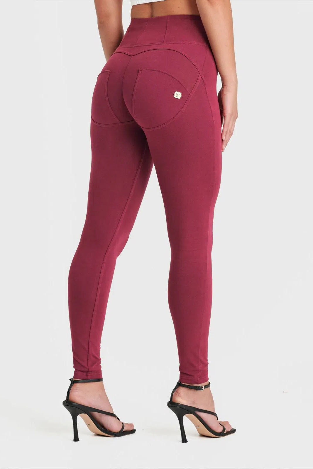 WR.UP® Fashion - High Waisted - Full Length - Burgundy 3