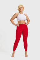 WRUP Fashion - High Waisted - Full Length - Red