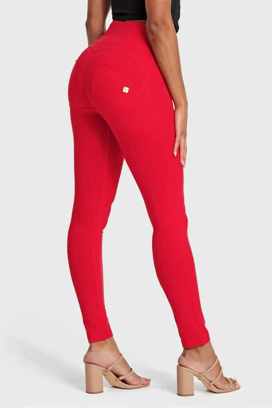 WRUP Fashion - High Waisted - Full Length - Red