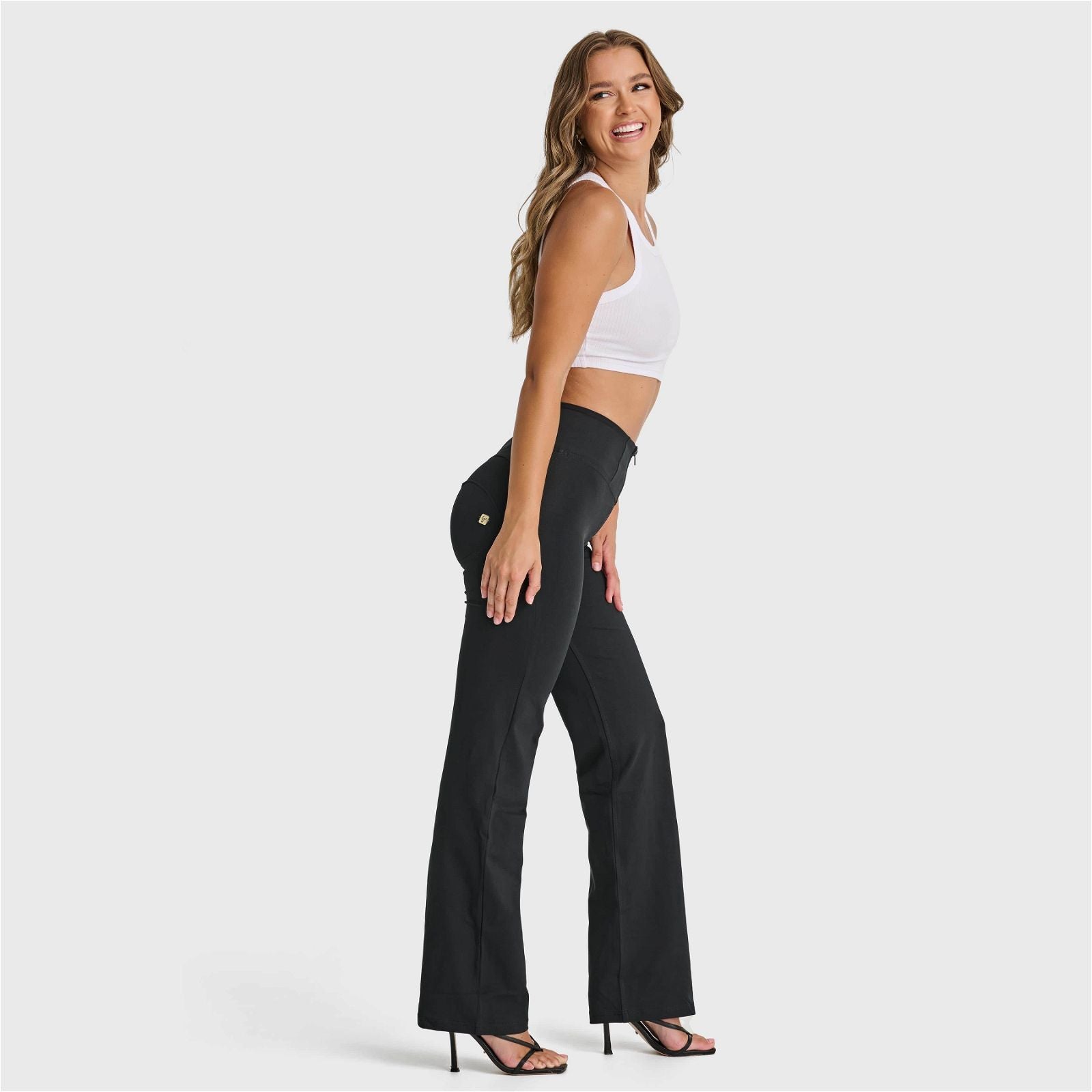 WR.UP® Fashion - High Waisted - Straight Flare - Black 3