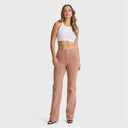 WRUP Fashion - High Waisted - Straight Flare - Mocha