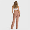 WRUP Fashion - High Waisted - Straight Flare - Mocha