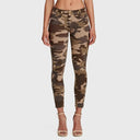WRUP Fashion - Mid Rise - Petite Length - Brown Camo