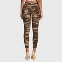WRUP Fashion - Mid Rise - Petite Length - Brown Camo