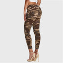 WRUP Fashion - Mid Rise - Petite Length - Brown Camo