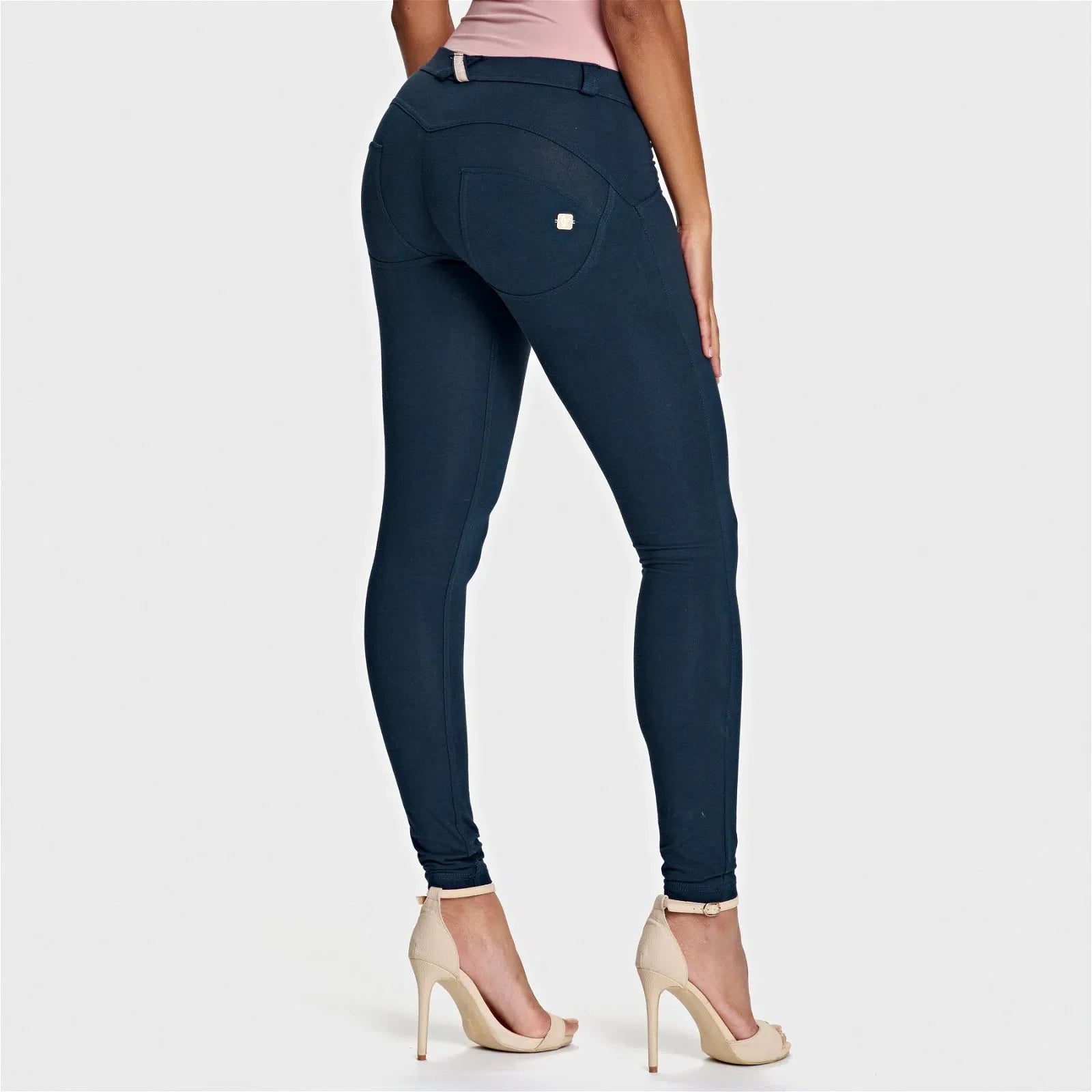 WRUP Fashion - Mid Rise - Full Length - Navy Blue 1