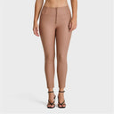 WRUP Faux Leather - High Waisted - Petite Length - Mocha