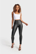 WRUP Faux Leather - High Waisted - Full Length - Black