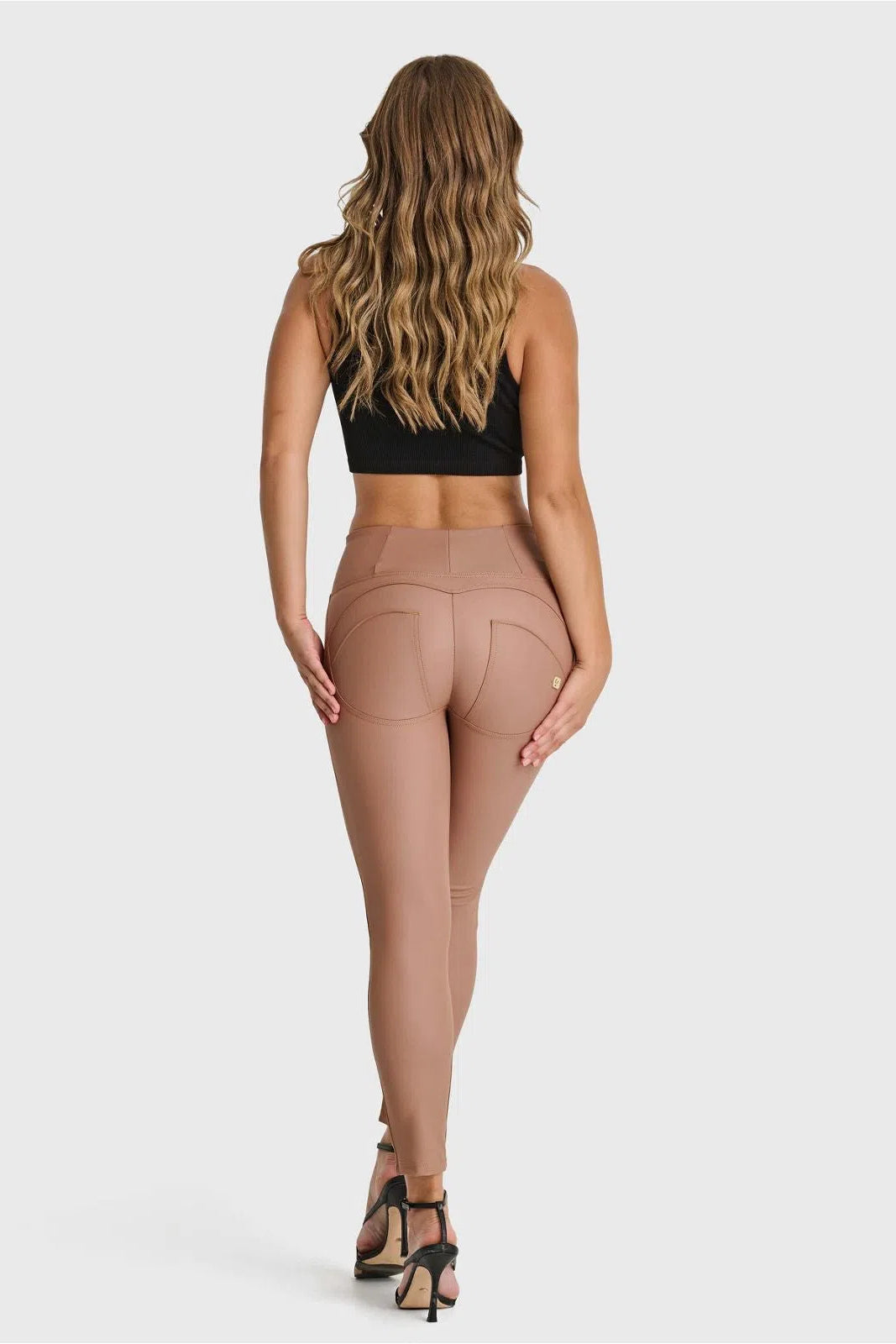 WR.UP® Faux Leather - High Waisted - Petite Length - Mocha 2