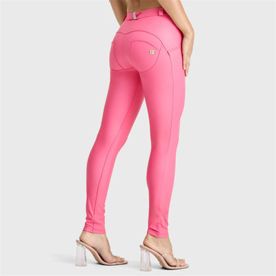 WR.UP® Faux Leather - Mid Rise - Full Length - Candy Pink