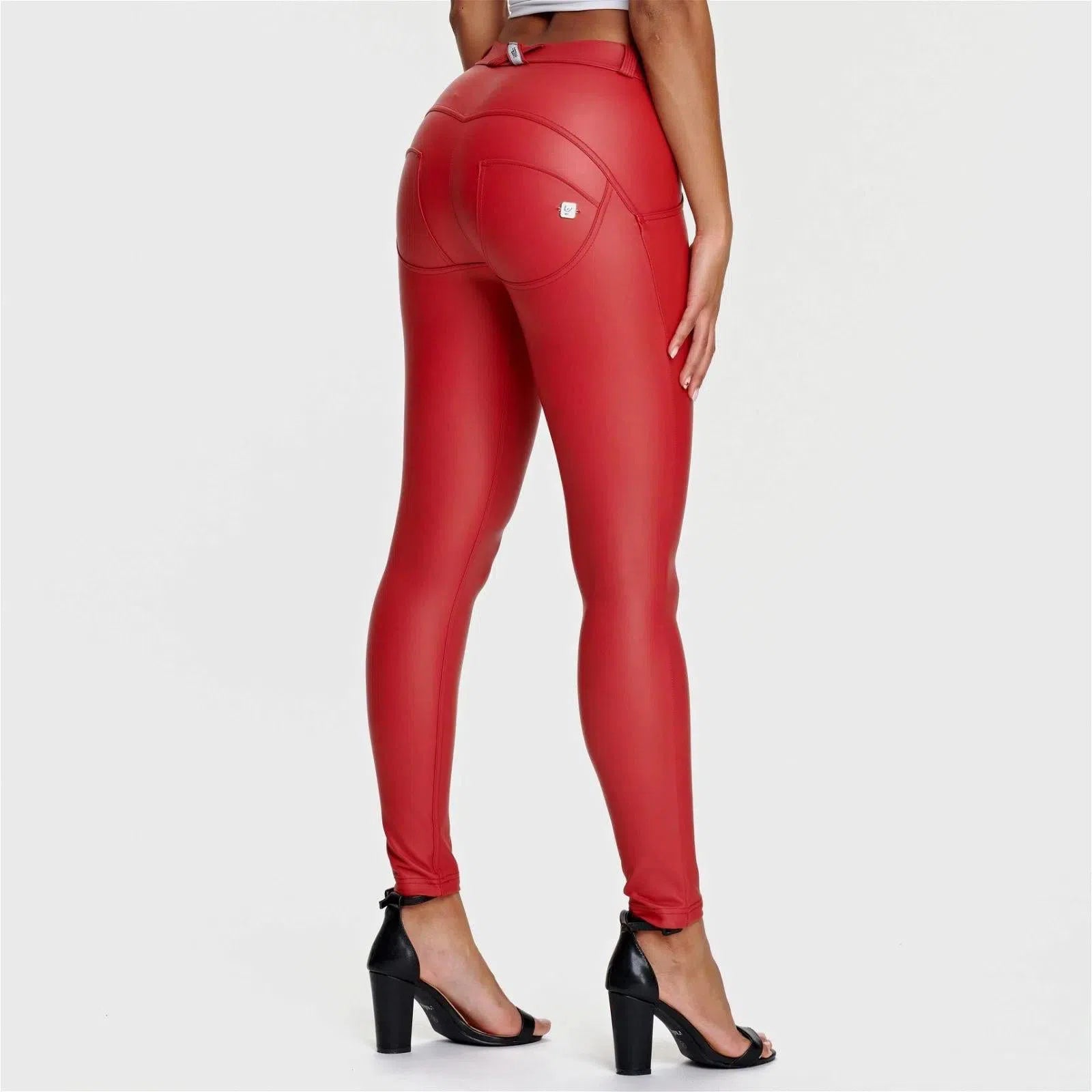 WR.UP® Faux Leather - Mid Rise - Full Length - Red 2