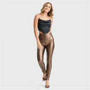 WRUP Faux Leather - Super High Waisted - Full Length - Bronze