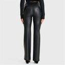 WRUP Faux Leather - Super High Waisted - Super Flare - Black