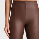 WRUP Faux Leather - Super High Waisted - Super Flare - Chocolate