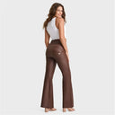 WRUP Faux Leather - Super High Waisted - Super Flare - Chocolate
