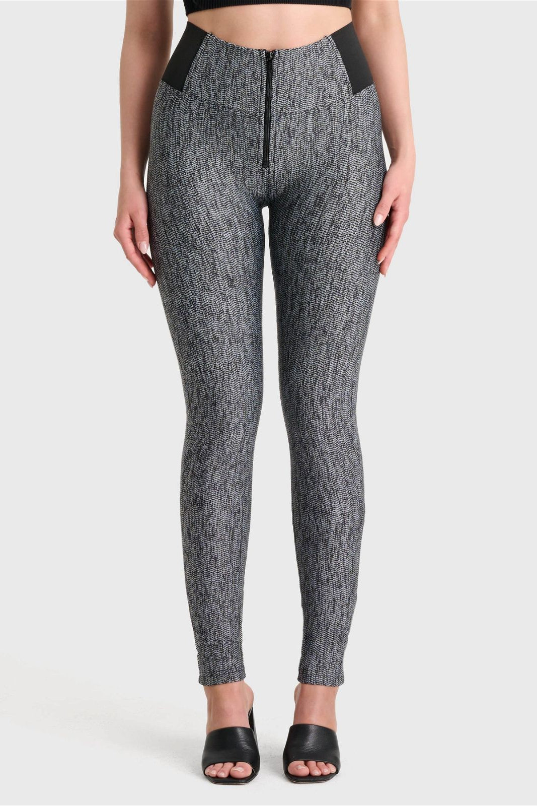 WR.UP® Jacquard - High Waisted - Full Length - Grey 2