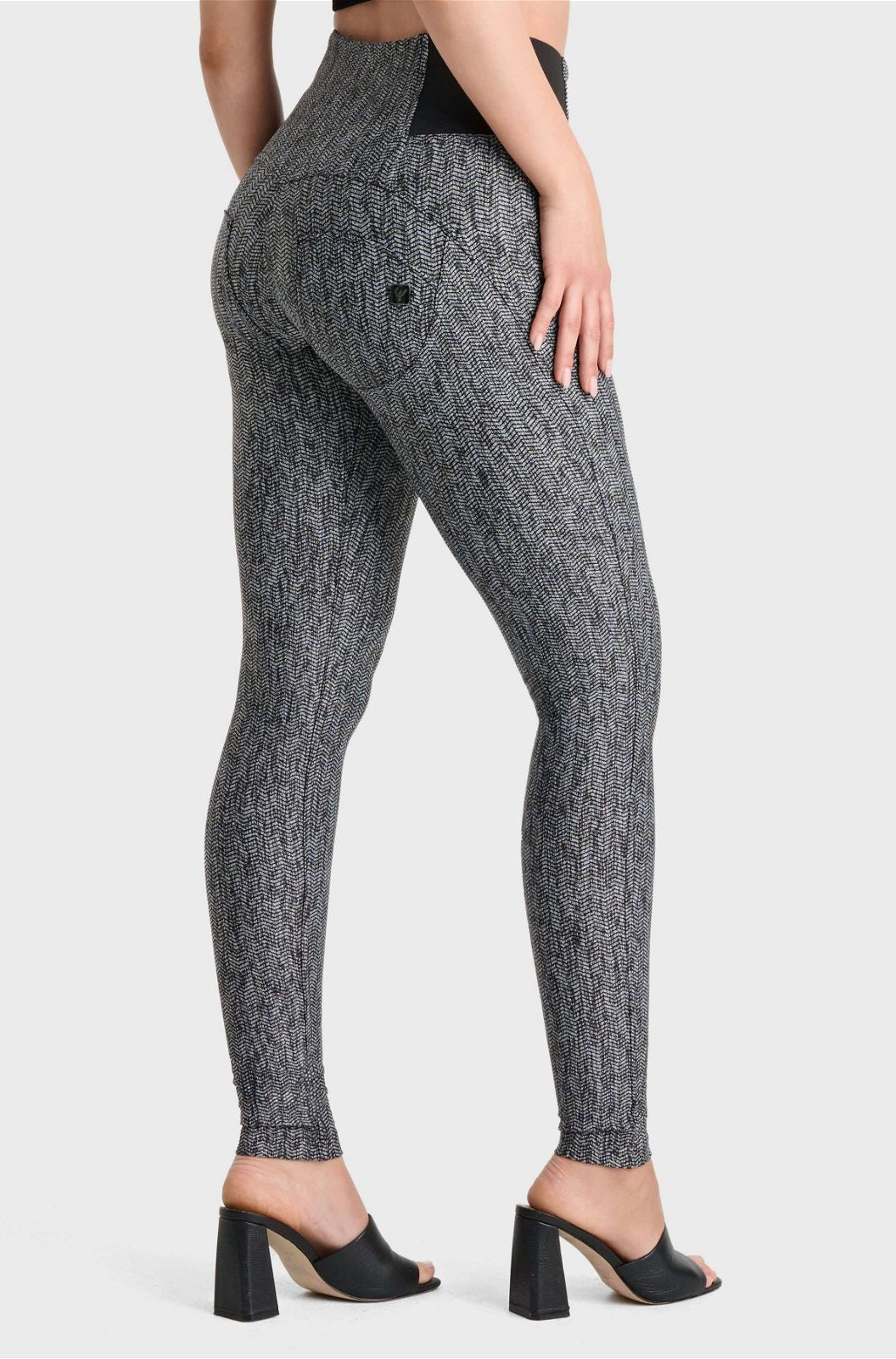 WR.UP® Jacquard - High Waisted - Full Length - Grey