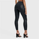 WRUP Metallic Lurex - High Waisted - Petite Length - Midnight Black