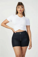 WRUP Metallic Lurex - High Waisted - Shorts - Midnight Black