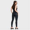 WRUP Metallic Lurex - Super High Waisted - Full Length - Midnight Black