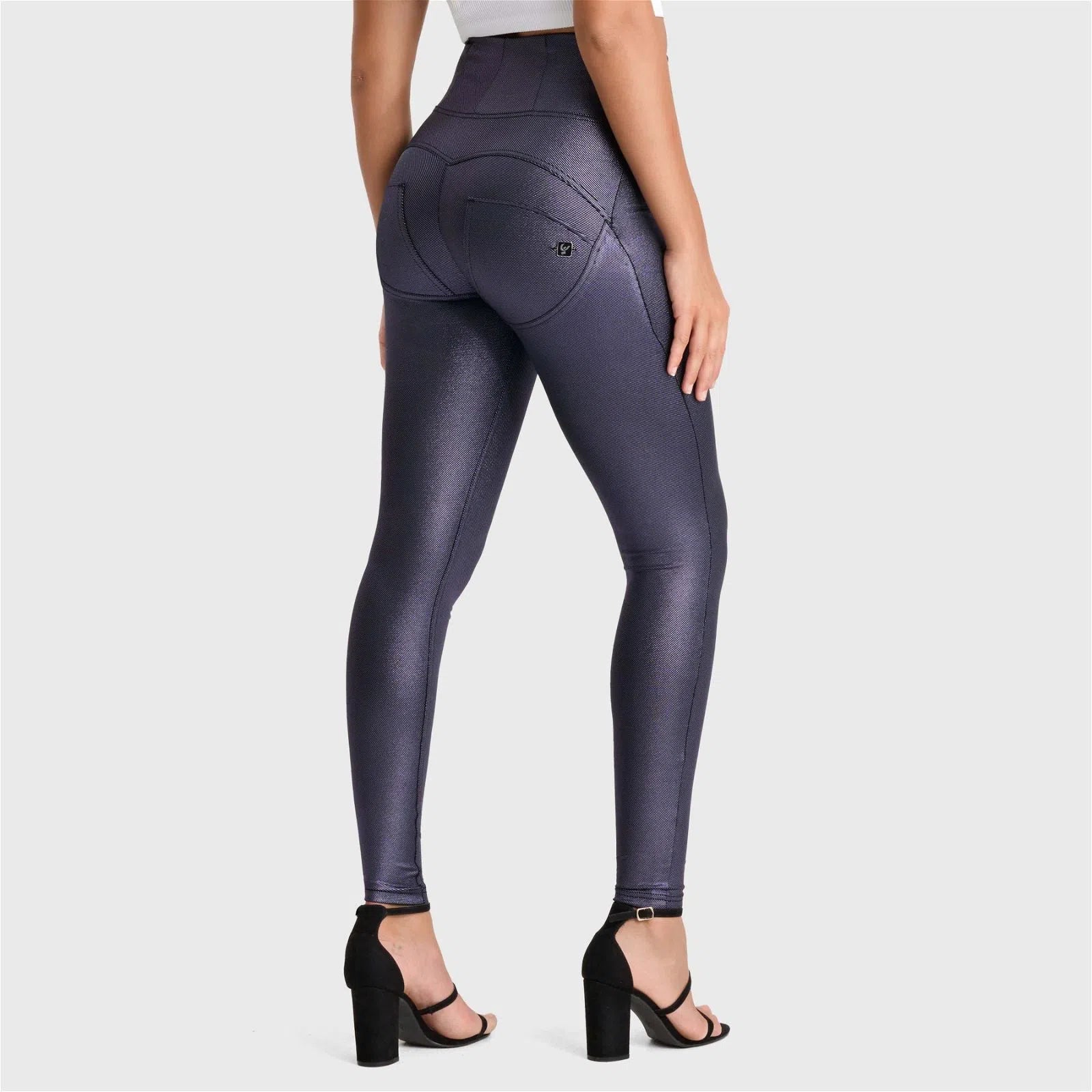 WR.UP® Lurex metálico - Talle súper alto - Longitud total - Ultravioleta 1