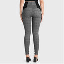 WRUP Mosaic Weave Fashion - Super High Waisted - Full Length - Grey