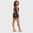 WRUP SNUG Jeans - High Waisted - Shorts - Black + Black Stitching