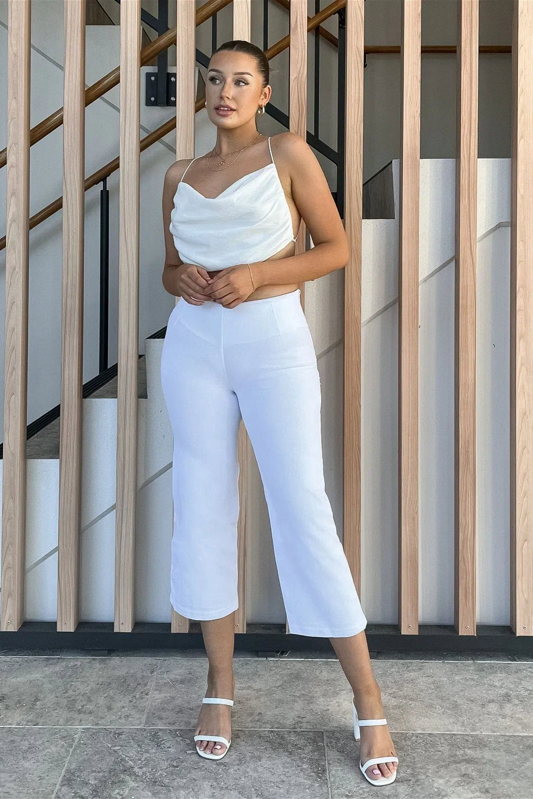 WR.UP® SNUG Jeans - High Waisted - Cropped - White 2