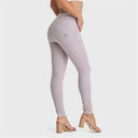 WRUP SNUG Jeans - High Waisted - Full Length - Light Grey