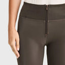 WRUP Velvet Leather - High Waisted - Full Length - Chocolate