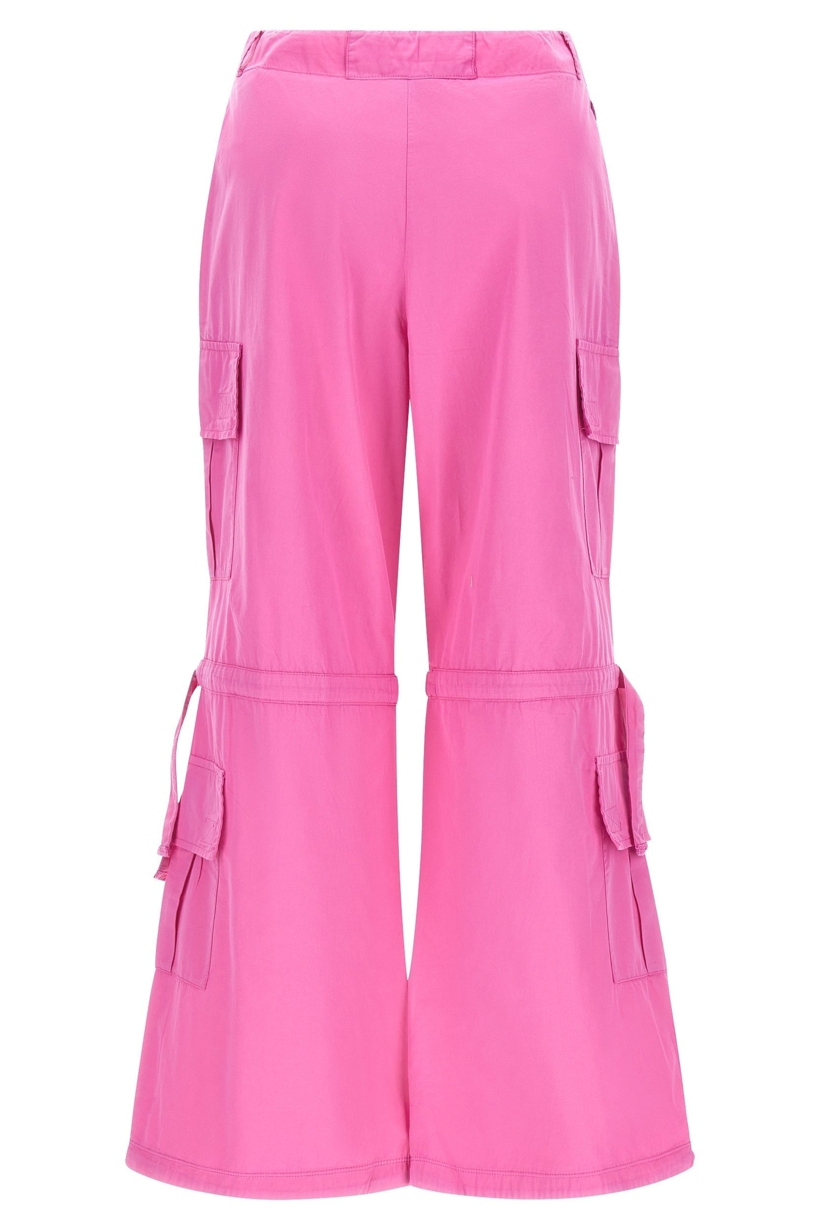 Cargo Pants - High Waisted - Full Length - Pink 6