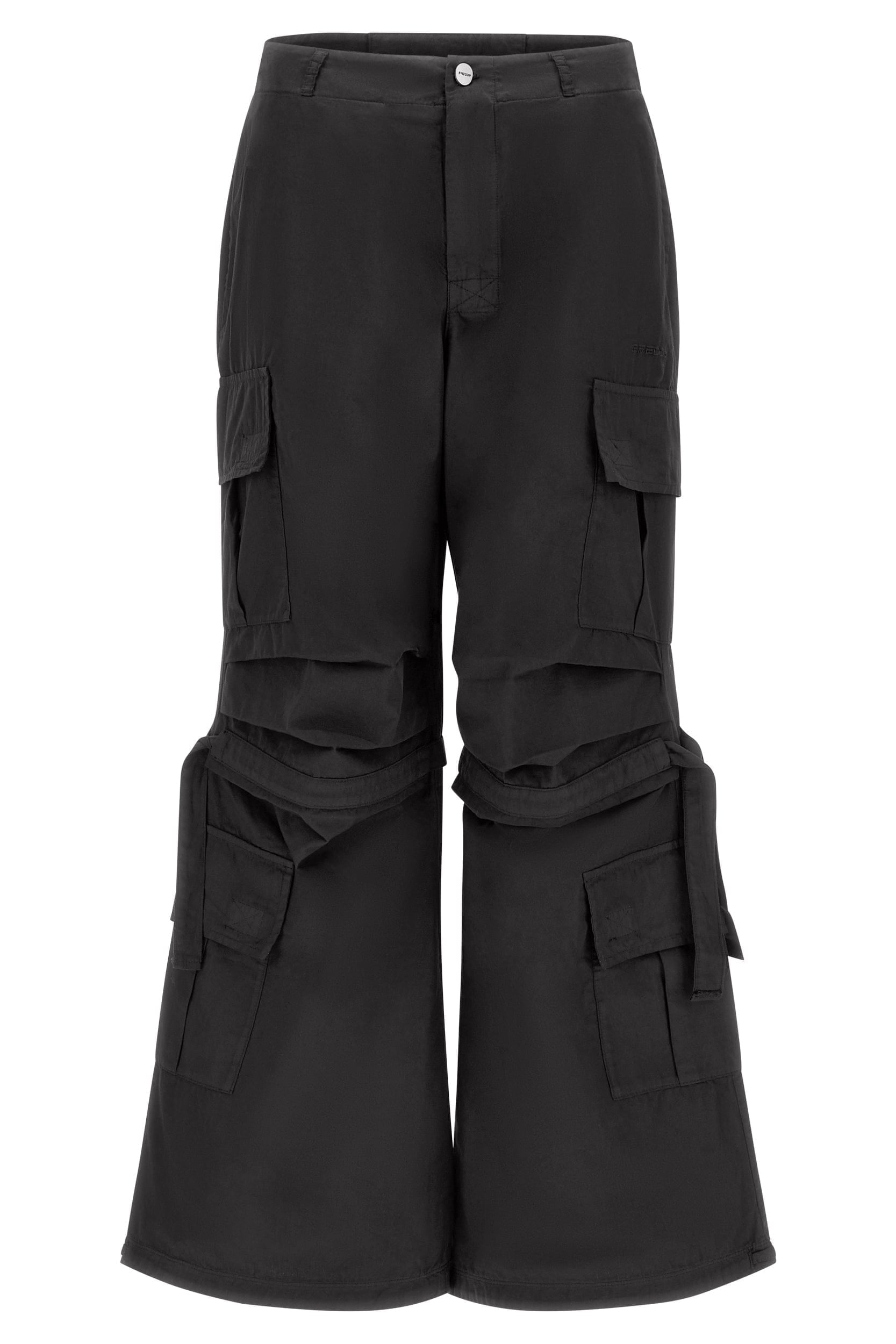 Cargo Pants - High Waisted - Full Length - Black 8