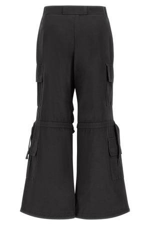 Cargo Pants - High Waisted - Full Length - Black