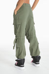 Cargo Pants - High Waisted - Full Length - Military Green 6