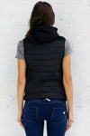 Puffer Vest - Curve Zip - Black 4