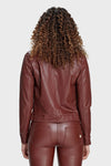 Faux Leather Jacket - Brown 6