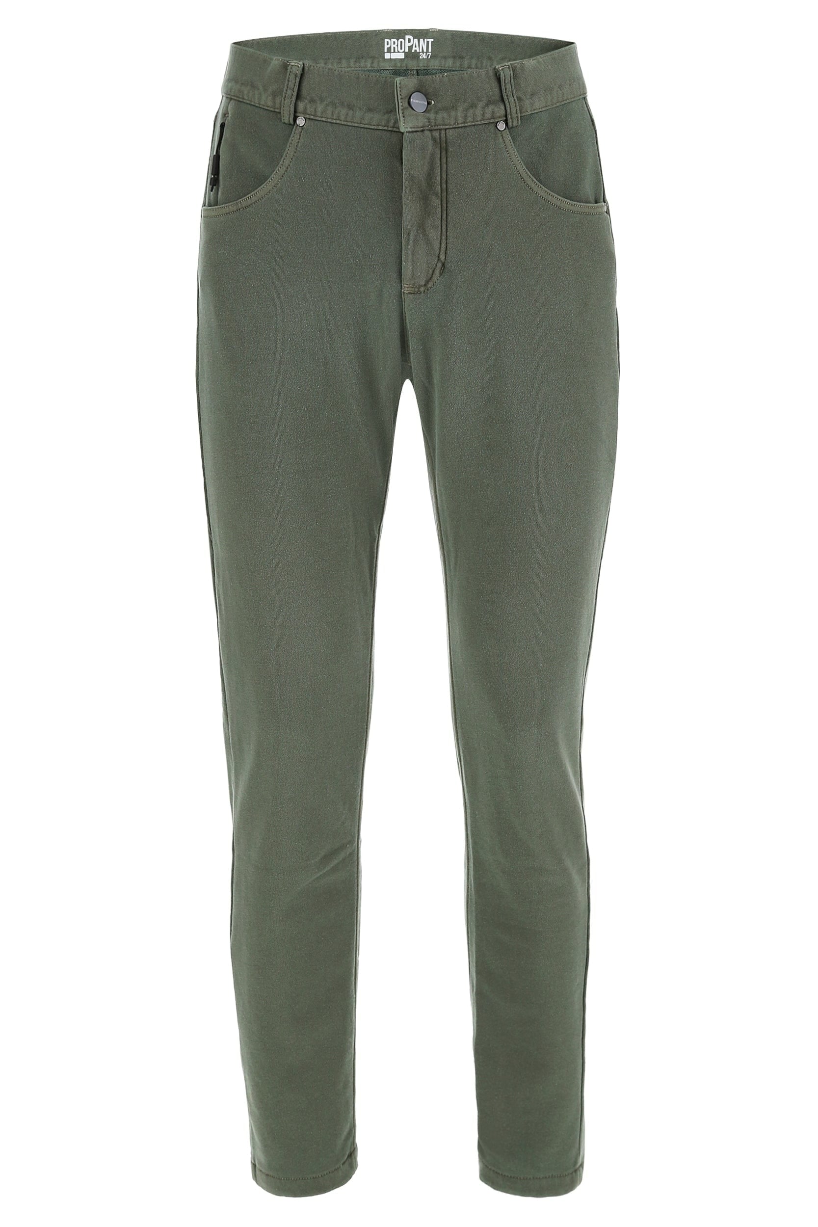 Men's Propant Chino Trouser - Garment Dyed Green 1